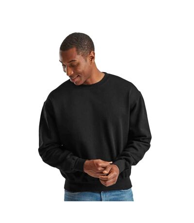 Mens supercotton sweatshirt black Fruit of the Loom