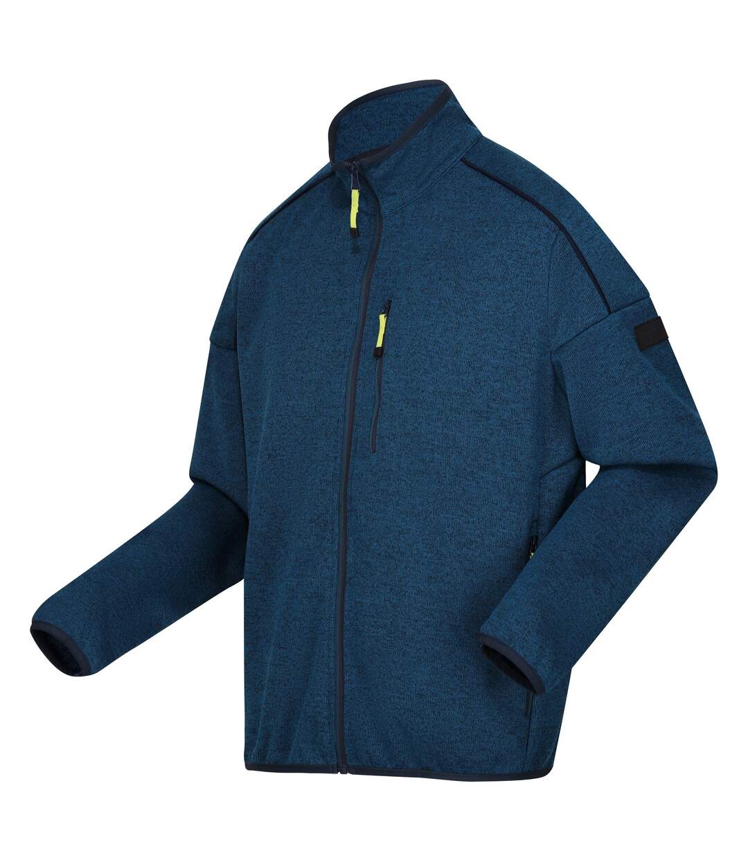Mens Kassam Marl Full Zip Fleece Jacket Moroccan Blue Navy Marl Regatta-4