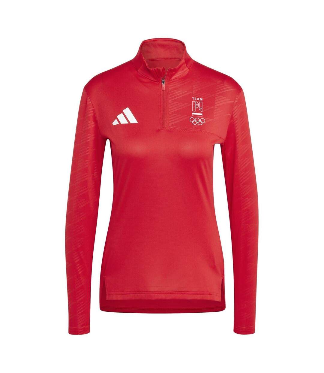 Haut Olympic Poland Femme Rouge Écarlate Adidas-2