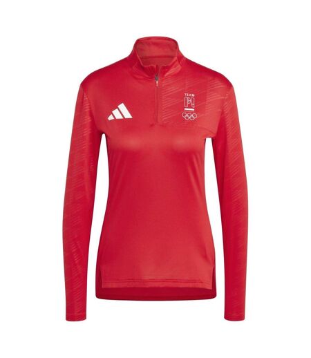 Haut Olympic Poland Femme Rouge Écarlate Adidas
