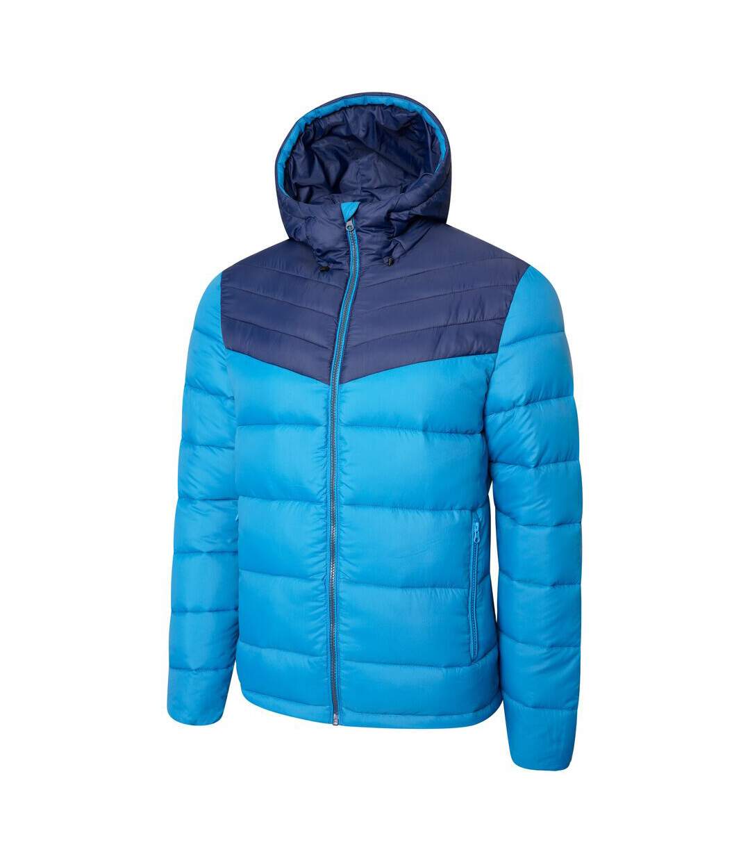 Dare 2B Mens Hot Shot Baffled Hooded Padded Jacket (Dark Methyl Blue/Nightfall Navy)