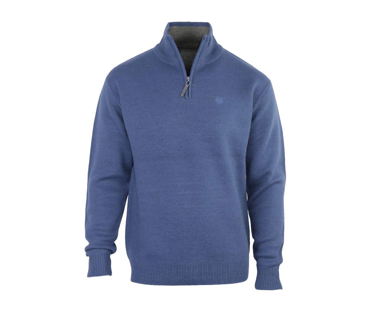 Pull camionneur col montant zippé avec laine PYLONE1-1