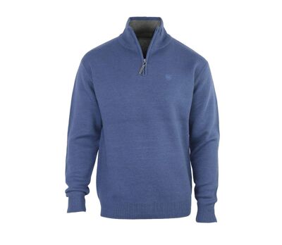 Pull camionneur col montant zippé avec laine PYLONE1