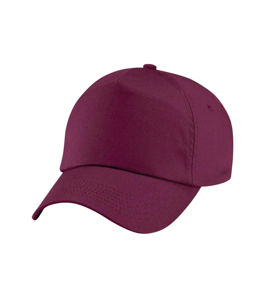 Childrens/kids original 5 panel cap burgundy Beechfield-1