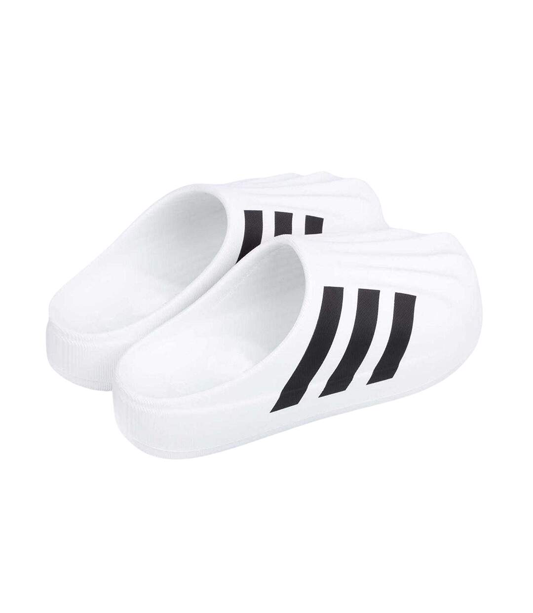 Womens/ladies Adifom Superstar Mules White Black Adidas-2