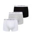 X3 boxers noir/blanc/gris homme tommy hilfiger low rise trunk-1
