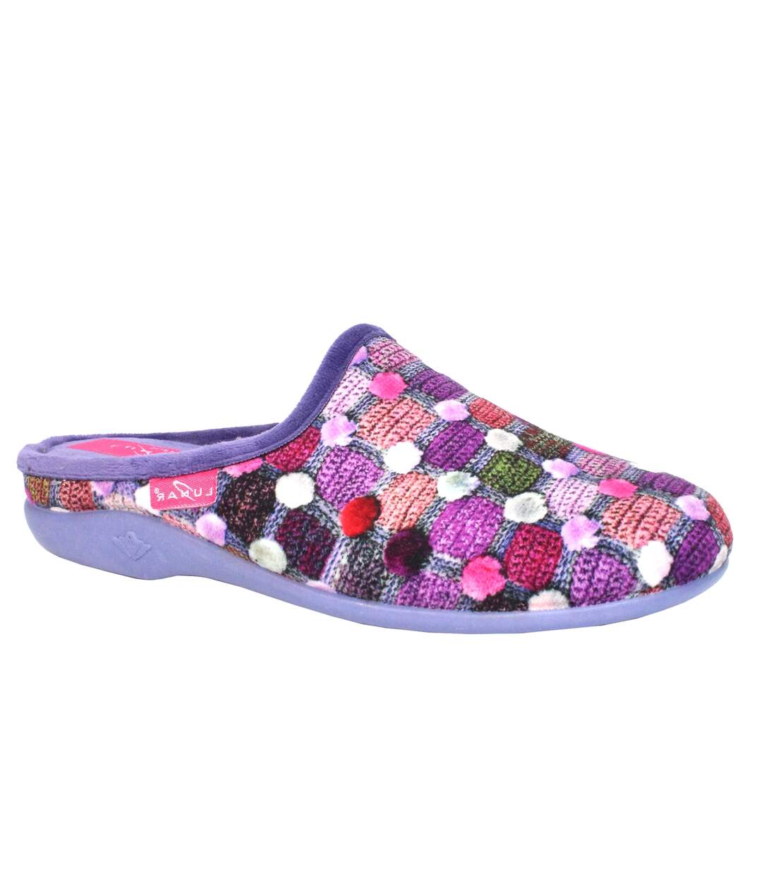 Chaussons crackle femme violet Lunar