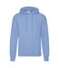 Mens Classic Hoodie Sky Blue Fruit Of The Loom-1