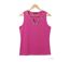 Débardeur femme MAYFLOWER REFAT : Tee-shirt sans manches fushia avec col strass étincelant-2