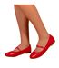 Ballerines Larges josie femme rouge Where's That From