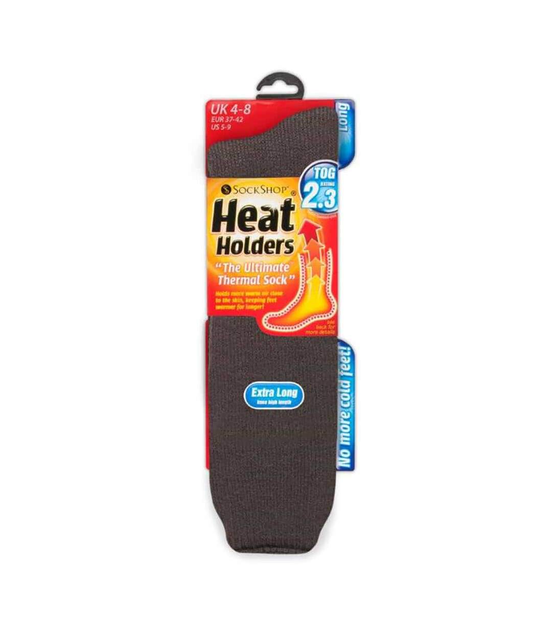 Chaussettes Femme Thermiques Hautes Doublé Polaire-2