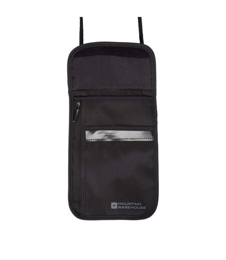 Logo Rfid Blocking Neck Pouch One Size Black Mountain Warehouse