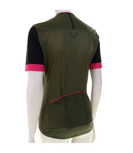 Womens/ladies Colour Block T-shirt Moss Dynafit