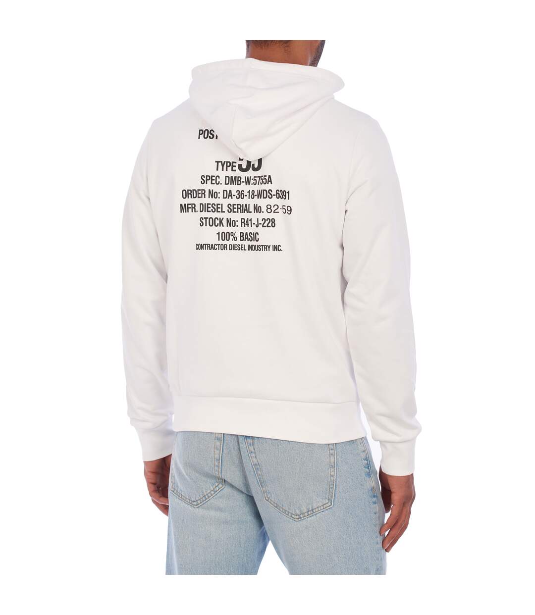 A06500-00HAYT Men's Printed Hooded Sweatshirt