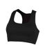 Skinni Fit Womens/Ladies Workout Crop Top (Black)