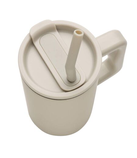 Cube recycled stainless steel 800ml travel mug one size beige XD Collection
