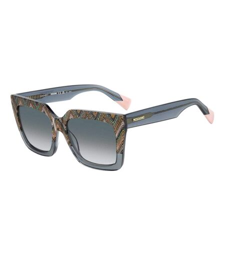 Womens/ladies 0147/s Round Sunglasses 55cm Grey Green Missoni