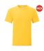 T-shirt iconic hommes jaune Fruit of the Loom