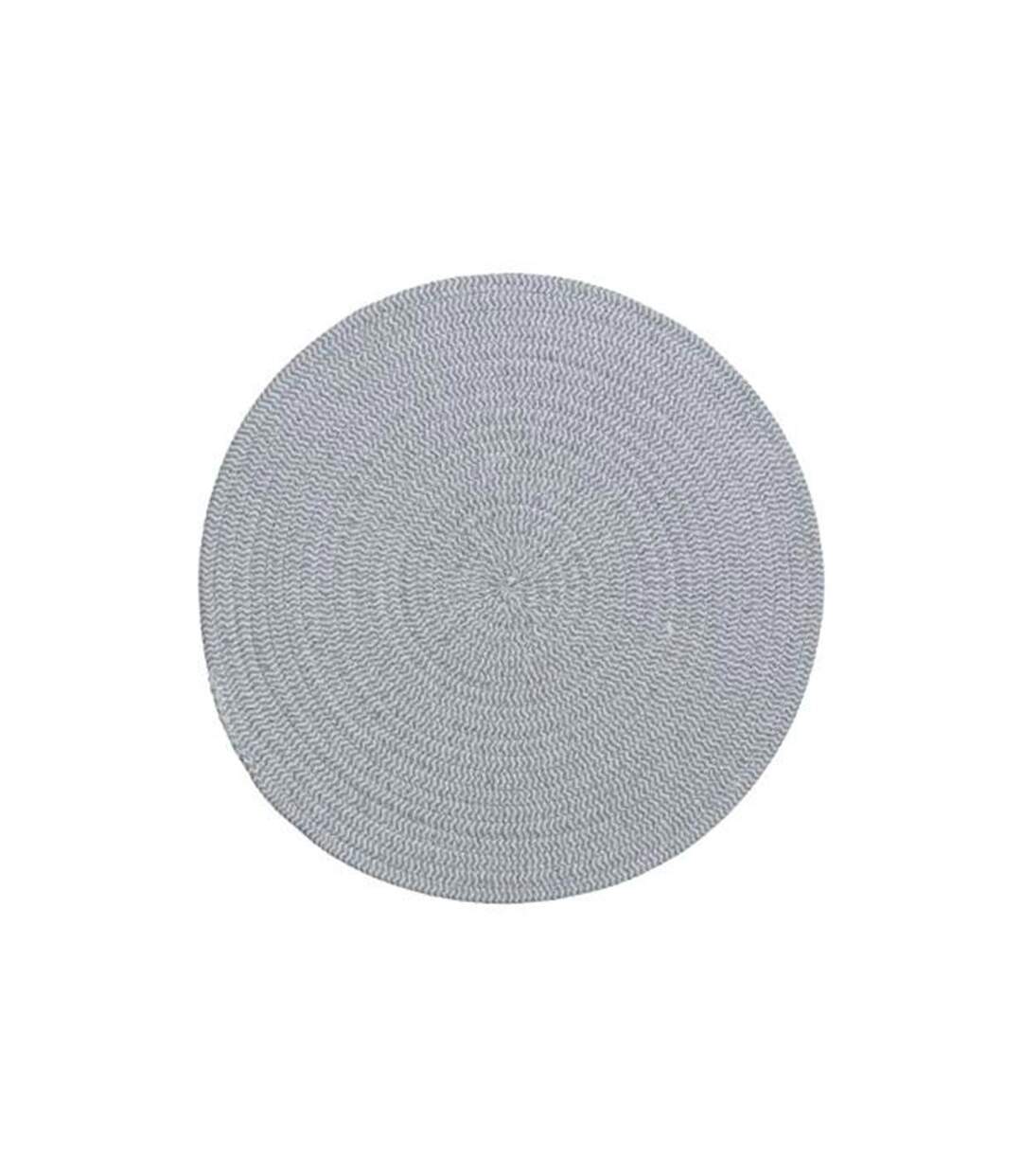 Set de Table Déco Coton 38cm Gris-1