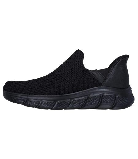 Mens bobs b flex resilient trainers black Skechers