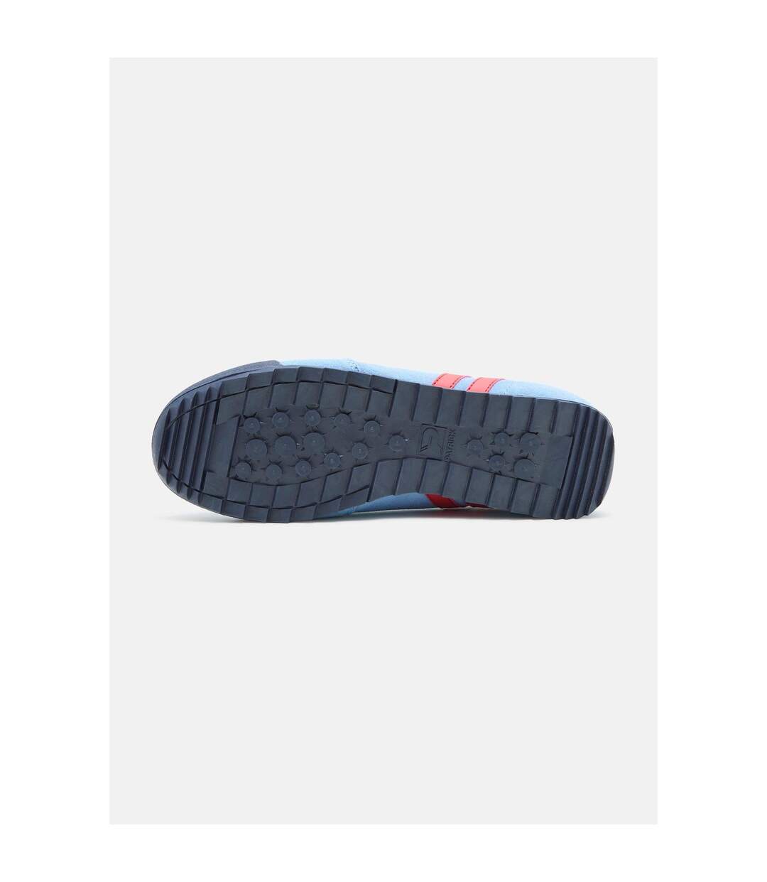 Mens Dijon Suede Running Trainers Sky Blue Red Patrick-4
