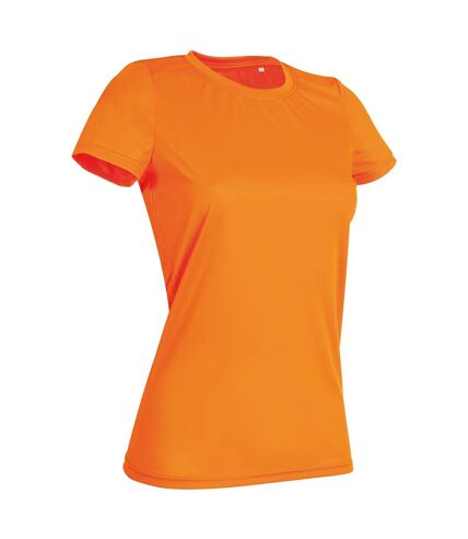 Stedman Womens/Ladies Active Sports Tee (Cyber Orange) - UTAB336