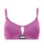 Womens/ladies Peek A Boo Stripe Bikini Top Pink Puma-1