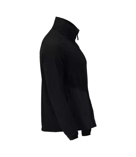 Mens Customised Patterned Fleece Jacket Black Mascot
