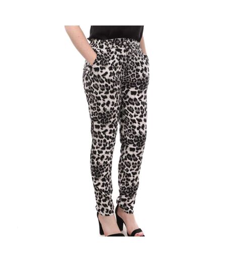 Pantalon Noir Léopard Femme Vero Moda Easy - S