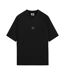 Mens washed crew neck boxy t-shirt black Umbro-1
