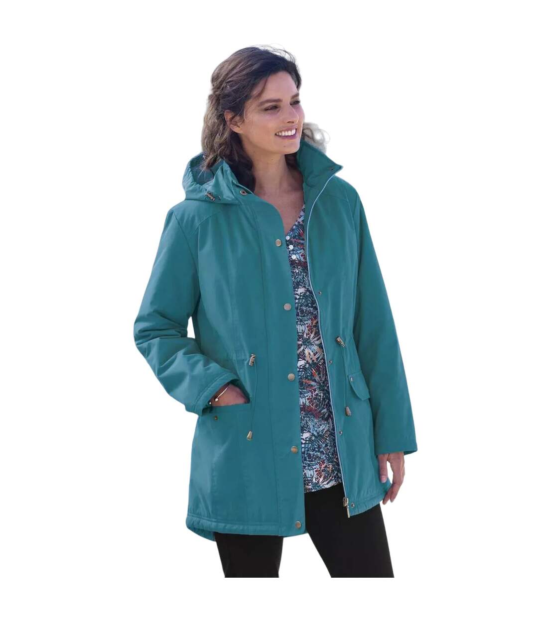 Parka femme bleu sarcelle Atlas for Women-3