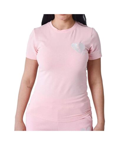 T-shirt Rose Femme Project X Paris Cœur Brisé - L