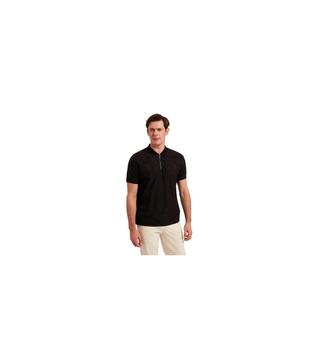 Polo Motif/style Plumes Neyack Homme Noir Ted Baker-1