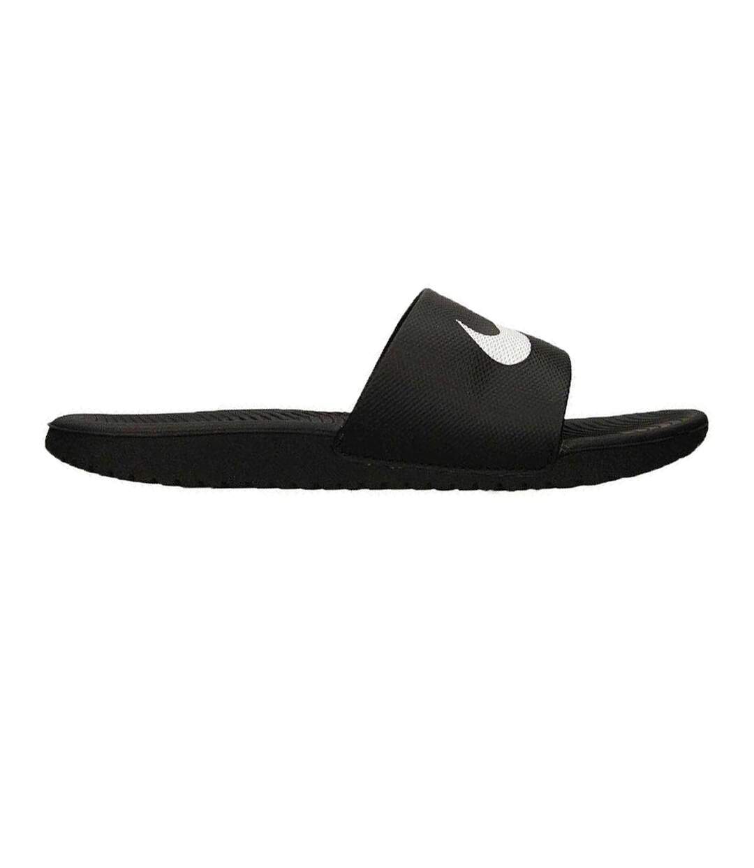Claquettes Motif/style Swoosh Kawa Enfant Noir Nike-1