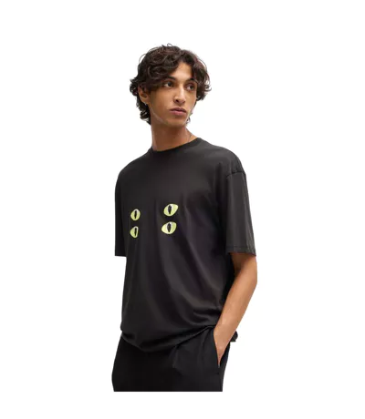 T-shirt Dombreo Homme Noir Hugo