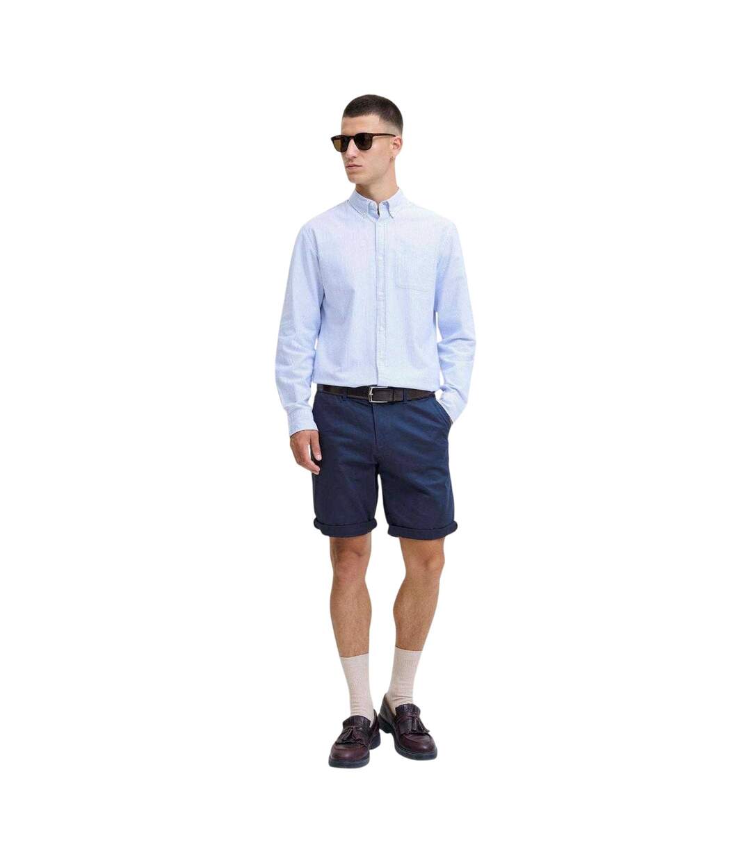 Short Chino Bowie Homme Bleu Marine Foncé Jack And Jones-4