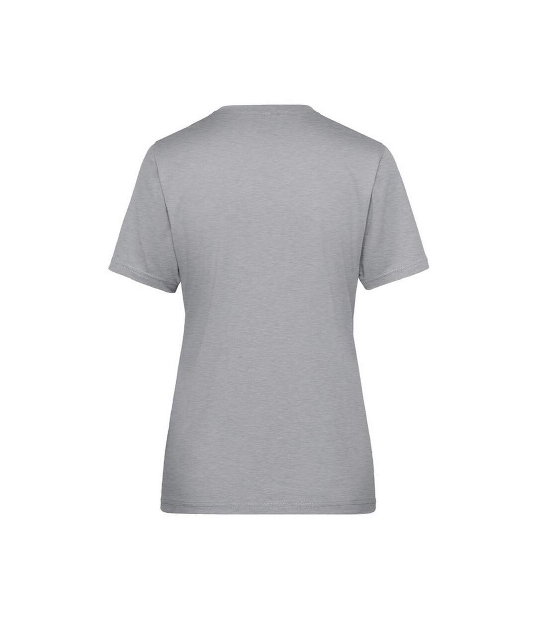 T-shirt Bio Workwear Femme Gris Chiné James And Nicholson-2