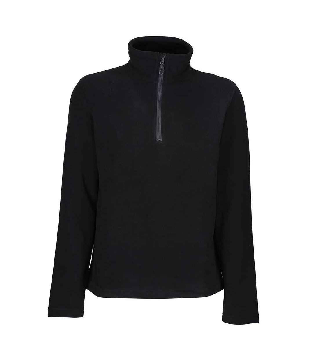 Regatta Mens Honestly Made Recycled Half Zip Fleece (Black) - UTPC4284