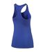 Womens/ladies Essential Performance Racerback Gym Tank Top Blue Puma-2
