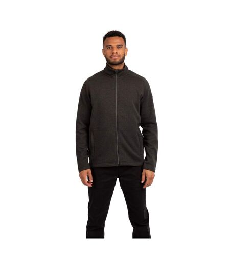 Mens Rundel Marl Fleece Jacket Dark Grey Trespass