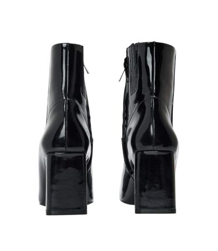 Womens/ladies Millenia Block Heel Ankle Boots Black Diesel