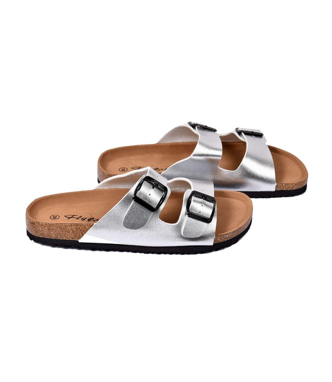 Sandale Mule Femme PREMIUM - Chaussure d'été Qualité et Confort - M31 ARGENT-3