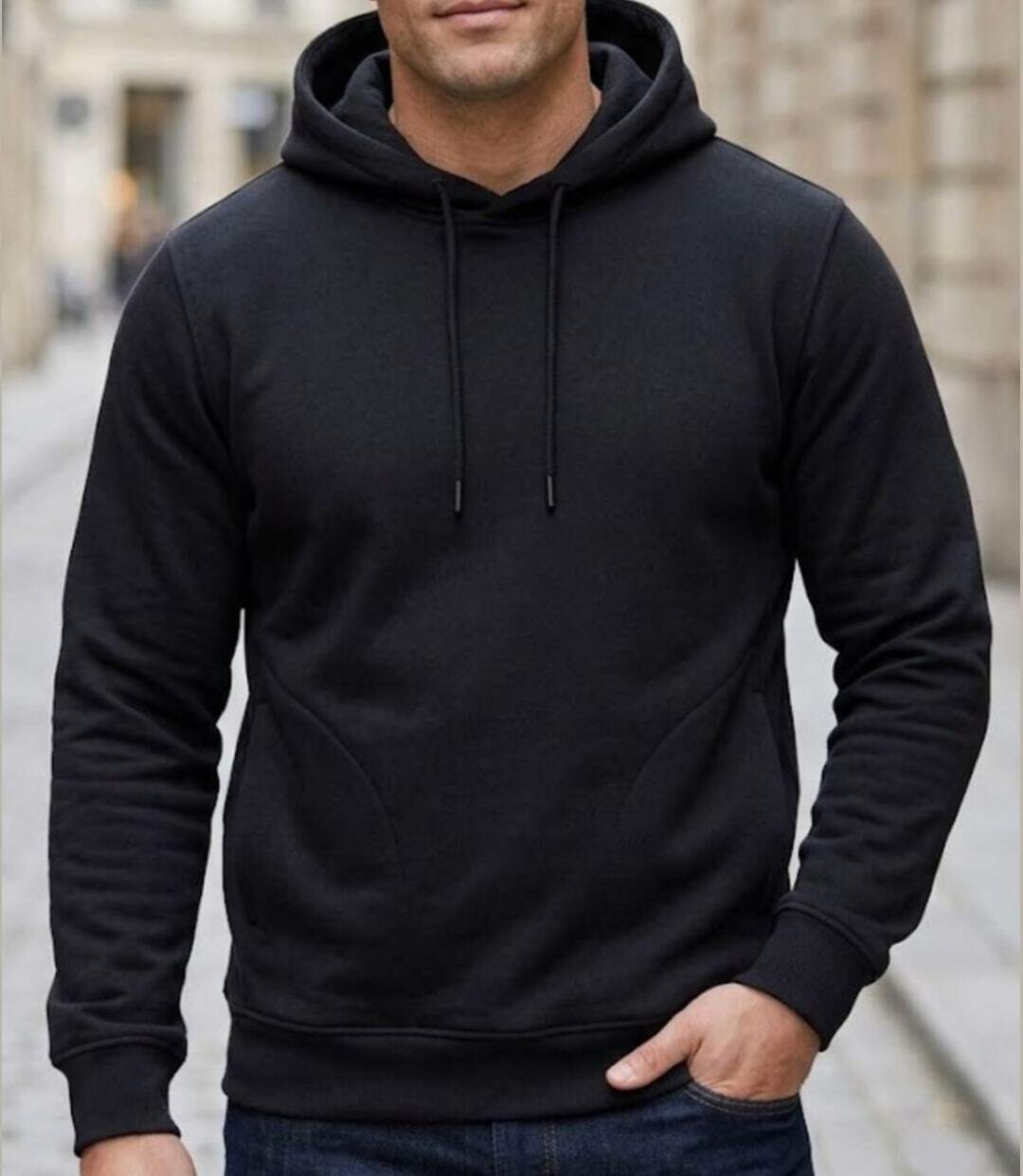 CHALLENGER PRIAM4 — Sweat à capuche noir : l'incontournable sport et confort-1