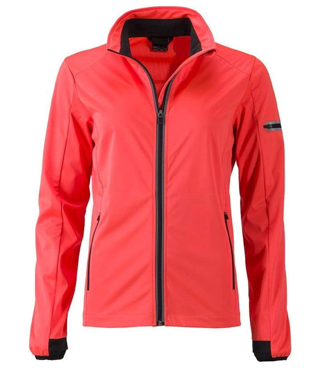 Veste softshell sport - Femme - JN1125 - orange vif et noir-1