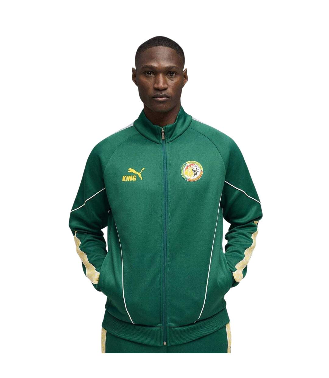 Mens World Cup 2026 Tracksuit Top Green Yellow Puma-1