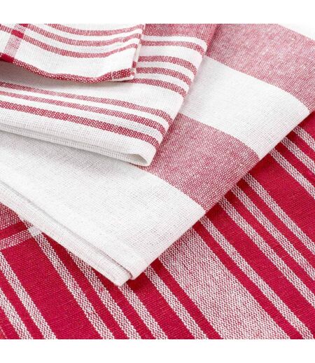 Lot de 3 Torchons Bayado 50x70cm Rouge