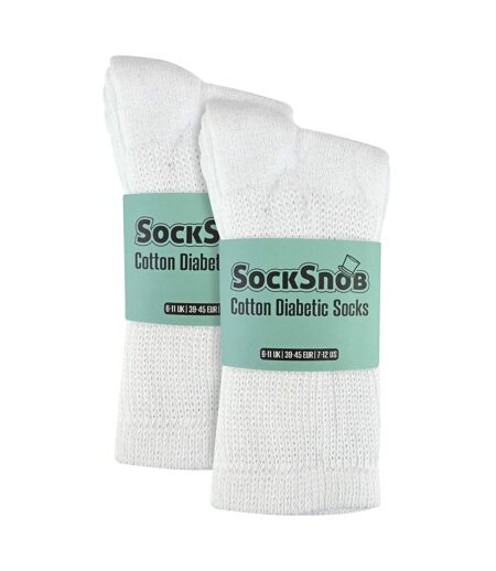 Sock Snob - 6 Paires de Chaussettes Homme Diabétiques en Coton Doux et Respirant