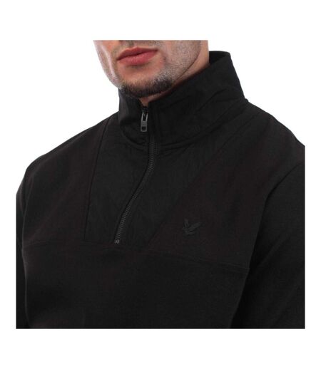 Mens Hybrid Sweatshirt Black Lyle & Scott