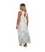 Robe Mi-longue Motif/style Floral Femme Bleu Glacier AX Paris-3
