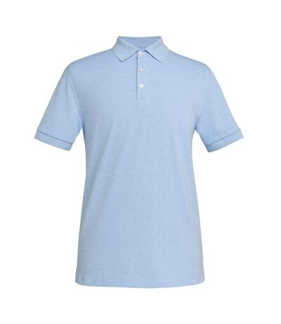 Brook Taverner Mens Hampton Cotton Polo Shirt (Sky Blue Marl)